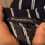 Brandy Melville  Striped Navy Frankie Pants Photo 4