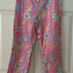 Ralph Lauren Black Label pink paisley pants size 8 Photo 0