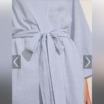 Eberjay NWT Eberjey "Nautico" blue and white striped robe size Medium Photo 1