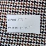 ZARA Brown and Black Houndstooth Mini Shift Dress Size Large Preppy Mini Dress Photo 10