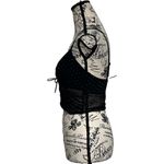 Colsie Mesh Sheer Black Bralette Camisole Crop Top Grunge Goth Academia Preppy S Photo 3