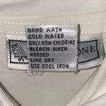 Evan Picone  Vintage Ivory Button Down Blouse with Bird Photo 5