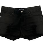 IRO  Black Distressed Jean Shorts Photo 1