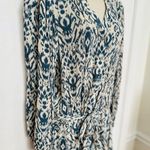Evereve Roan & Ryan Long Sleeved Belted, Lined Shorts Romper Size L Blue Size L Photo 2