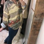 British Khaki  size 12 shirt equestrian print longsleeve Photo 4