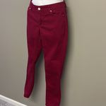 White House | Black Market Maroon Slim Leg Blanc Jeans- 4R Photo 1