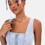 Adika Denim Crop Top Photo 2