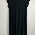 Eileen Fisher  Black Button Front Maxi Dress Photo 5