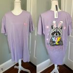 Simply Southern NWT Purple Raccoon Tee Shirt T-Shirt Size XL Easter Photo 1