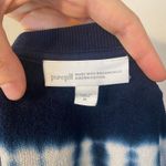 J. Jill Pure Jill Organic Cotton Sweatshirt Dress Womens Sz Medium Navy Pockets Blue Photo 3
