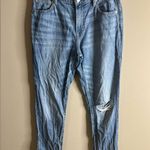 Gap denim size 27 best girlfriend jeans linen blend Photo 4