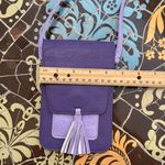 LAVENDER & PURPLE CROSSBODY PHONE/WALLET BAG. Photo 5