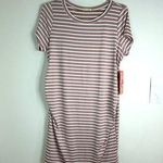 Heart & Hips Women’s Size 2X Striped Ruched Bodycon T-Shirt Dress Casual Chic Photo 0