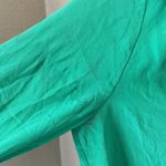 Diane Von Furstenberg  green silk blouse Photo 5
