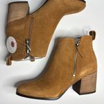 Blondo Siena Waterproof Suede Heeled Booties in Camel Photo 6