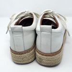 Alias Mae White Leather Lace up Platform Espadrille Sneakers Photo 6