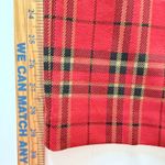 Ann Taylor Red Tartan Pull On Elastic Waist Check Casual Fit Clueless Pants 10 Photo 7
