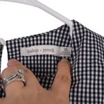 Bishop and Young  Black & White Gingham Tie Front Top XS Photo 4