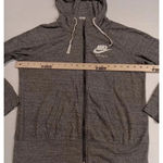 Nike Vintage  Hooded Full Zip Light Weight Track Jacket size Medium Gray Photo 6
