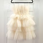 VICI NEW  Lillie Tulle Strapless Mini Dress White Cream sz XS Photo 8