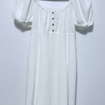Be cool  White Puff Sleeve Midi Dress Photo 0