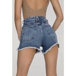 Good American  Bombshell Women’s Blue Denim Distressed Cotton Shorts Size 0/25 Photo 4