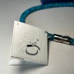 Swavorski NWT Swarovski Stardust Blue Mesh Crystal Bracelet Size M Full Set Box Gift Ready Photo 4