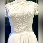 DRESSYSTAR Women's Off Shoulder/Lace Top & Sheer to Floor Cocktail Dress/Size:SM Photo 7