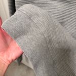 ZARA Women’s Ribbed Gray Crewneck Sweatshirt Photo 6