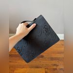 Nina Ricci Women’s Vintage Signature Script‎ Two Way Flap Bag Black Photo 9