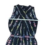 BCBGMAXAZRIA BLACK COMBO ISLA FLORAL-PRINT ROMPER SZ S Photo 7