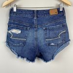 American Eagle  Shorts 2 Hi-Rise Distressed Crochet Lace‎ Fray Hem Festival Photo 3