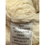 HYFVE Brown Suede Leather Faux Shearling Open Front Trench Overcoat Jacket Sz M Photo 4