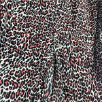 ZARA Woman Animal Print Spike Button Long Tab Sleeves Button Top, Size Large Photo 9