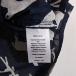 Talbots The Classic Casual Shirt Tossed Giraffes Blue Button Up Novelty Size M Photo 6