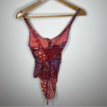 Indigo Rein New Boho Patchwork Paisley One Piece Swimsuit Swim Strappy Print L Photo 7