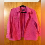 Ralph Lauren Lauren  Jeans Company Pink Denim Jacket Colorful LRL Women’s Large Photo 7