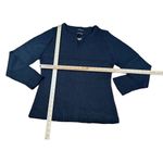 Carol Rose  black Knit Sweater wooden Ring Detail Women's XL Pullover Photo 1