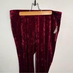 Hot Kiss Pull On Velvet Pant Wine Red L Photo 1