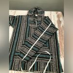 VINTAGE WOMENS BAJA PONCHO HOODIE Size L Photo 5