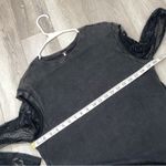Free People  Top layered lace sleeve billie jean womens Black (small) grunge boho Photo 3