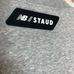 STAUD  Heather Gray Top with Black Logo Photo 2