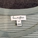 Love, Fire Green and White Striped Top Photo 1