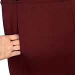 Alfani  XX-Large Straight Leg Ponte Pants Stretch Flat Front Pockets Maroon Women Photo 1