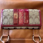 Coach Crimson Hampton Signature C Wallet Photo 7