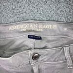 American Eagle Super Stretch X Jeans Women 16 Long High Rise Distressed Gray Size 10 Photo 7