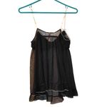 Victoria's Secret  VS Size Large Black Sheer Baby Doll Kawaii Light Pink Lace Bow Photo 1