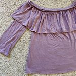American Eagle  Off Shoulder 1/2 Sleeve Ruffle Top Photo 3