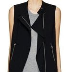 Harvé Benard New Harvè Benard Black Vest with Pleat/Ribbed Detailing Photo 0