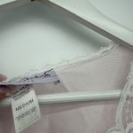 Gloria Vanderbilt  Vintage Light Pink Housecoat Pajama Dress Size Med Coquette Photo 4